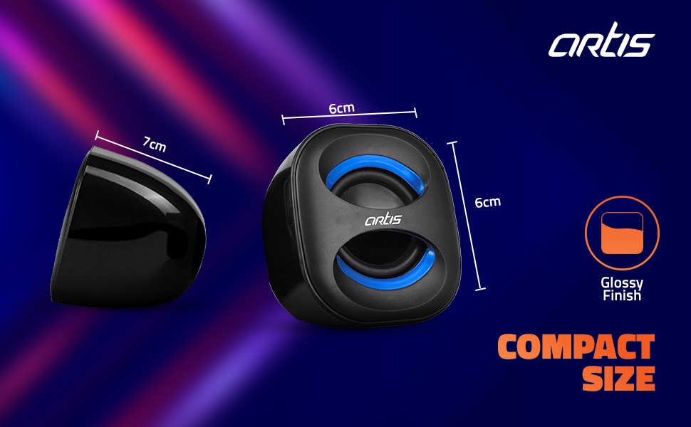 Artis ARTIS Mini 2.0 USB Multimedia Speakers (Black)