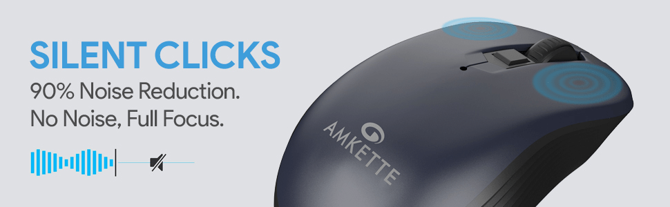 Amkette Hush Pro Pixel Wireless Mouse