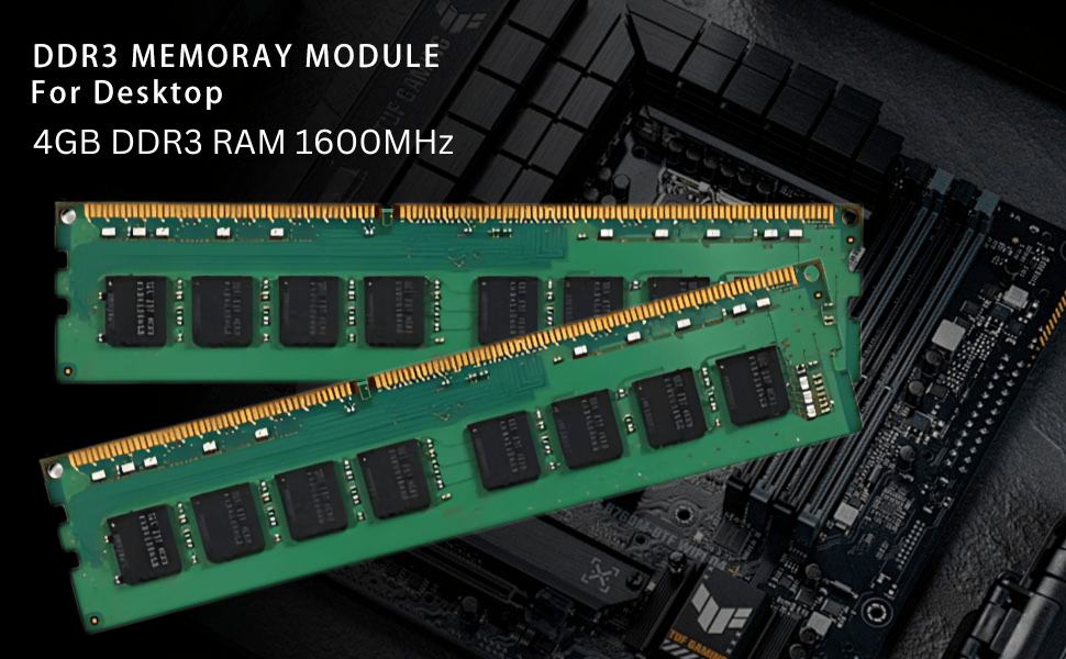 Consistent 4GB DDR3 RAM 1600MHz Desktop Memory, Long-DIMM (UDIMM) PC3-12800 for Standard & Gaming Desktop PC with 3 Years Manufacturer Warranty