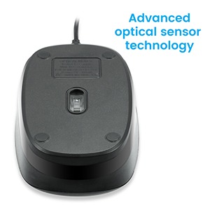 Zebronics Zeb-Power Wired USB Mouse, 3-Button, 1200 DPI Optical Sensor, Plug & Play, for Windows/Mac