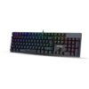 Ant Esports MK3400 V3 Pro Mechanical Gaming Keyboard, RGB 104 Keys Ultra-Slim LED Backlit USB Wired Keyboard with Blue Switch, Durable Keycaps/Anti-Ghosting/Spill-Resistant Mechanical Keyboard for PC