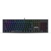 Ant Esports MK3400 V3 Pro Mechanical Gaming Keyboard, RGB 104 Keys Ultra-Slim LED Backlit USB Wired Keyboard with Blue Switch, Durable Keycaps/Anti-Ghosting/Spill-Resistant Mechanical Keyboard for PC