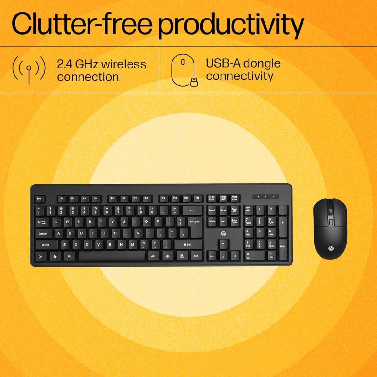 HP KM200 Wireless Mouse and Keyboard Combo