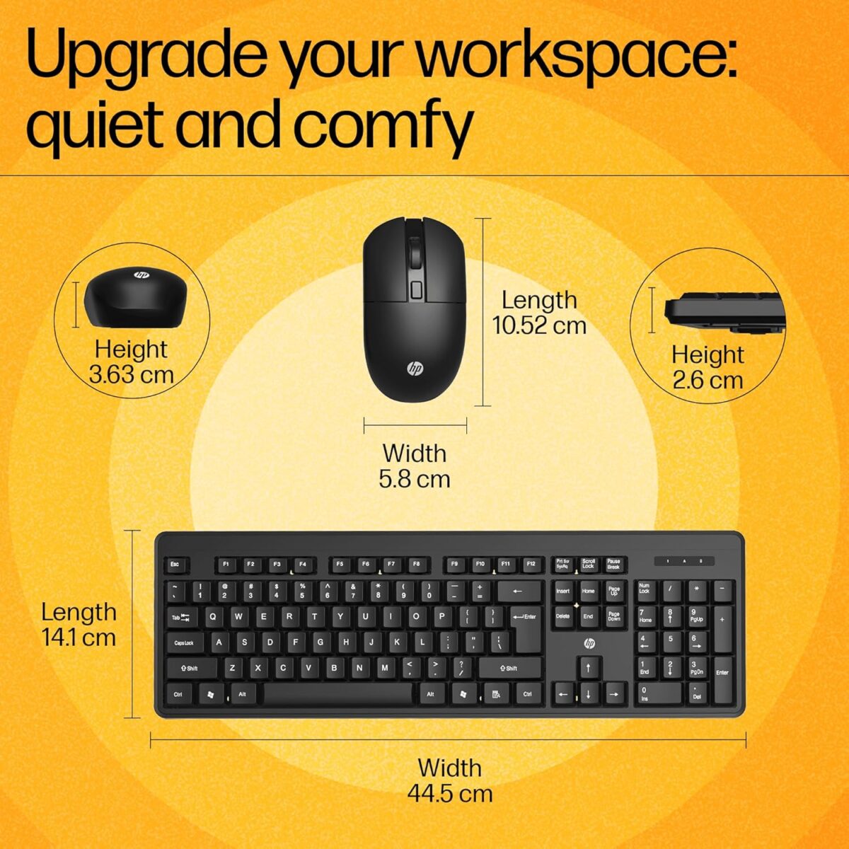 HP KM200 Wireless Mouse and Keyboard Combo