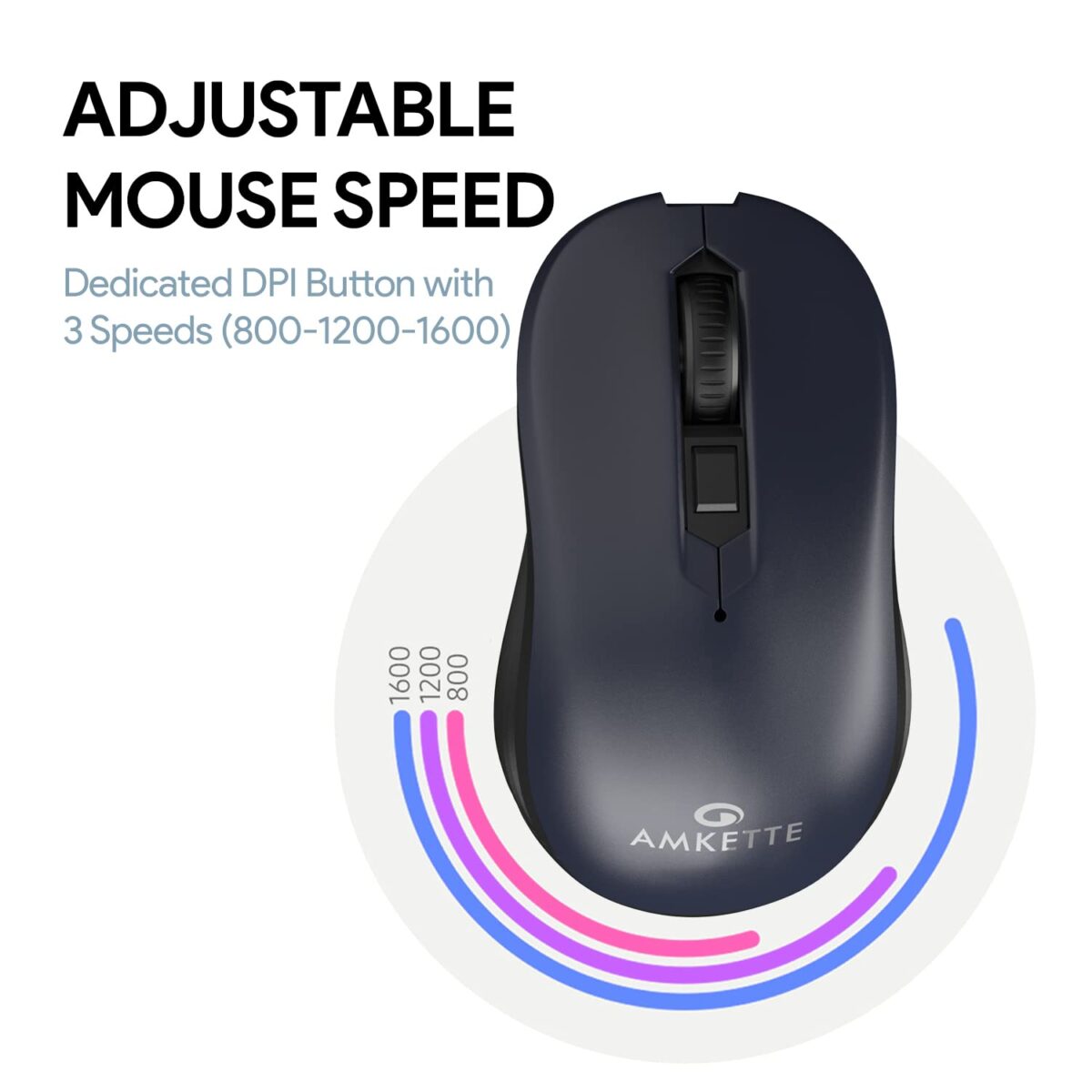 Amkette Hush Pro Pixel Wireless Mouse