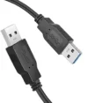 USB A to A Cable High Speed 10 Meter USB 2.0 Type A Male to A Male Cable USB to USB Cord, for Data Transfer Hard Drive Enclosures, Printers, Modems, Cameras, Scanners, Laptop Cooling Pad Black