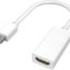 Mini DisplayPort to HDMI, Mini DP to HDMI Full HD Adapter Thunderbolt 1 & 2 Compatible Nickel-Plated Connector Cord Compatible for MacBook Pro, MacBook Air, Mac Mini, Microsoft Surface Pro 3/4