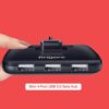 FINGERS Quadrant U2.0 4-Port USB Hub - Black