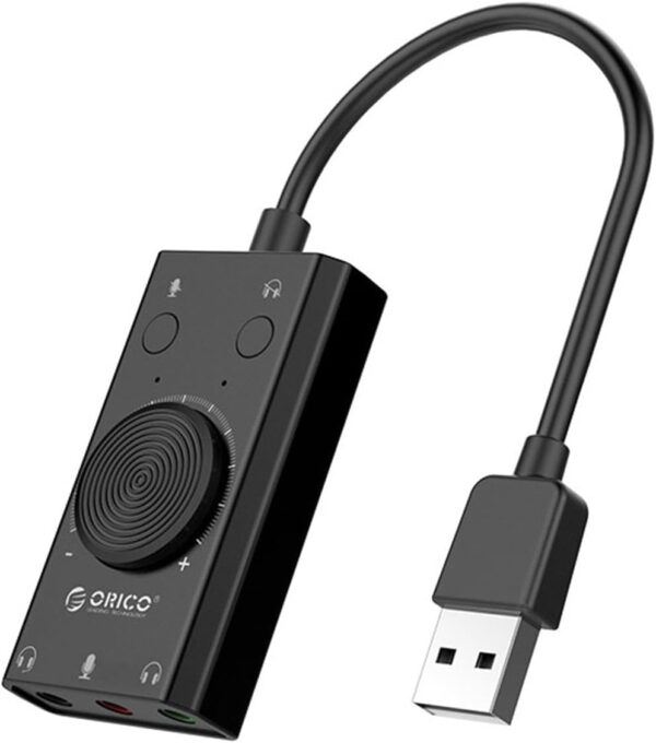 Orico SC2-BK 3.5mm to USB Audio Adapter