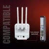 COFE CF-4G 903 | Speed upto 300Mbps | All 4G/5G Sim Compatible | Plug and Play | No Configuration Required | Micro SIM Card Slot | Supports DVR, NVR, Wi-Fi Camera | 3 Antenna | 128MB RAM Configuration