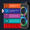 FINGERS Swag5 Bluetooth Portable Speaker (with RGB Lights, 10 W Deep Bass, FM, USB, MicroSD, AUX, Mic in (6.35 mm), Multi-Point Technology, Provisional Slot for Wired/Wireless Mic)