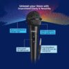 FINGERS Mic-W5 Wired Microphone (with 6.35 mm pin Connector, Ultra-Quiet On-Off Switch, Durable Construction, Ideal for Live Performances - Indoors & Outdoors)