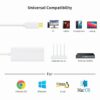 USB Type C To Ethernet Adapter RJ45 Network LAN Adapter Up to 10/100/1000 Mbps White